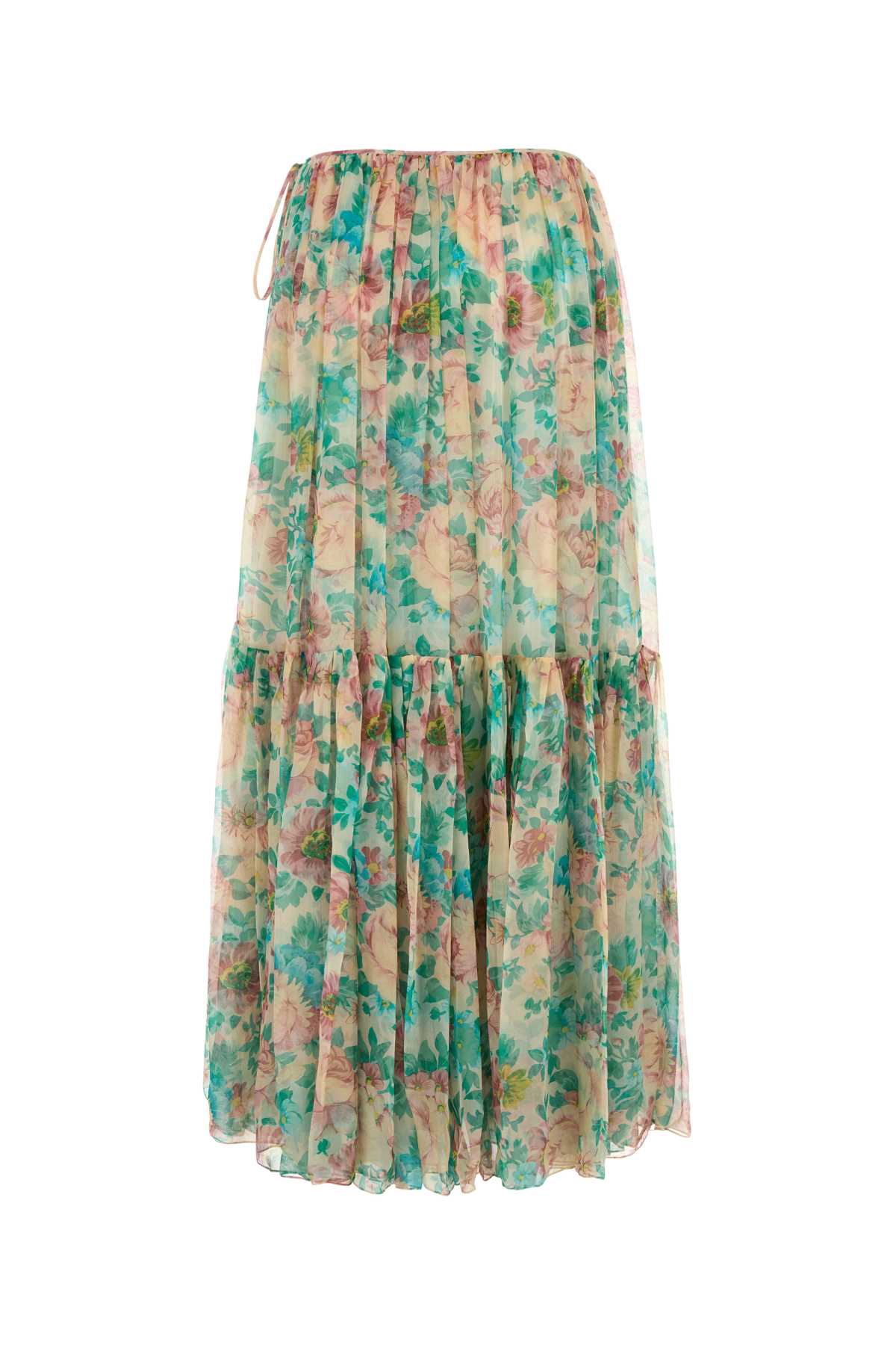 CHLOE Floral Printed Silk Mini Skirt