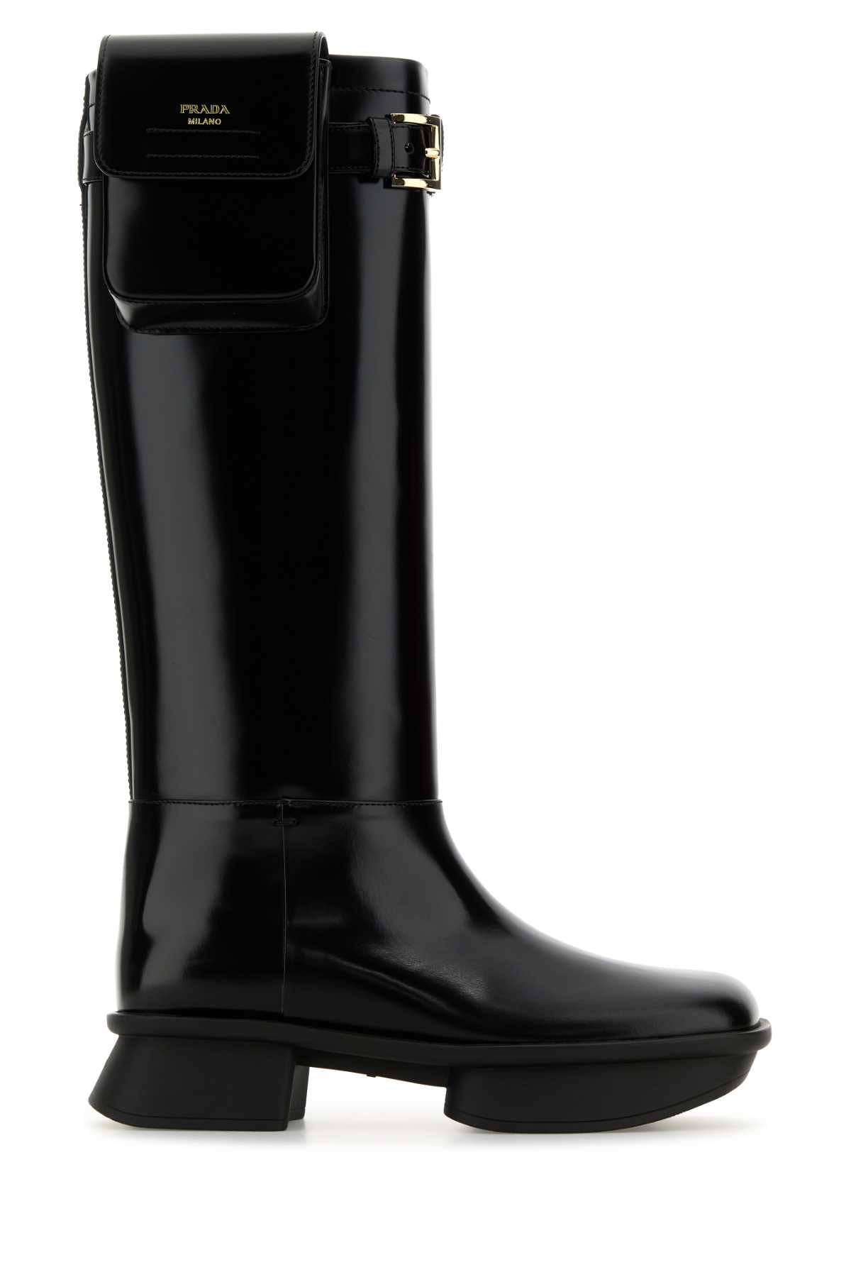 PRADA Elegant Leather Boots for Women - Size 8