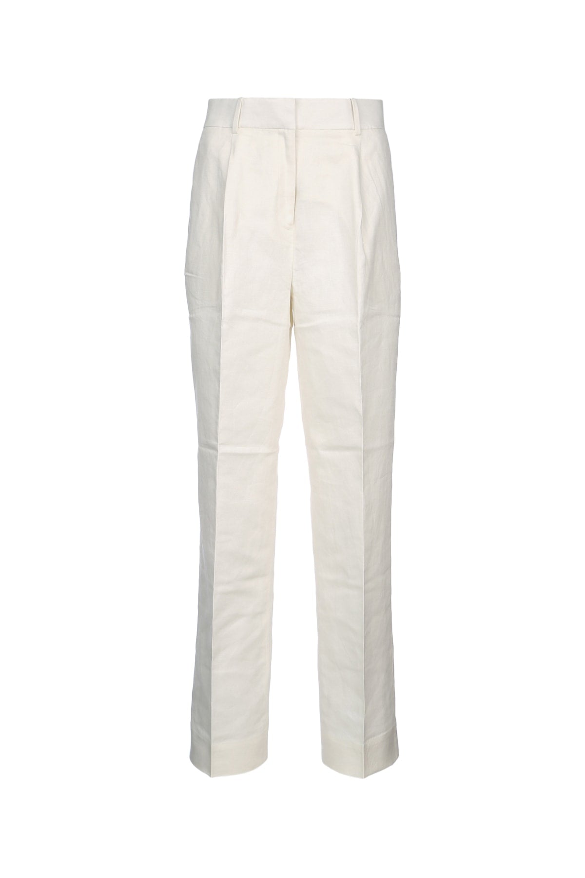 CALVIN KLEIN Structured Linen Pleated Pant for Women