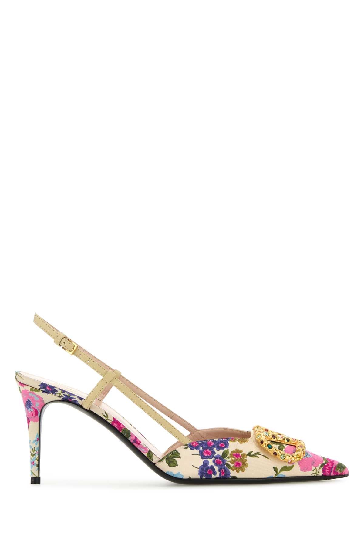 VALENTINO GARAVANI Floral Printed VLogo Signature Pumps with 8 cm Heel Height