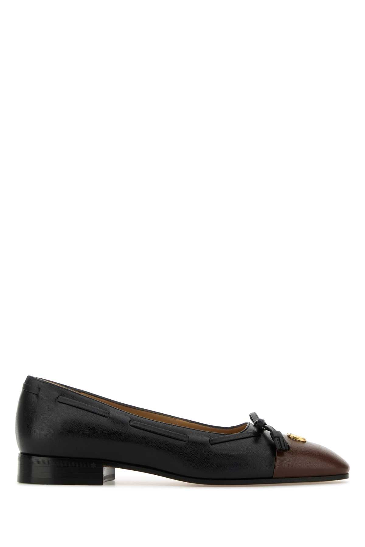 VALENTINO GARAVANI Leather Valet Du Roi Ballerinas for Men