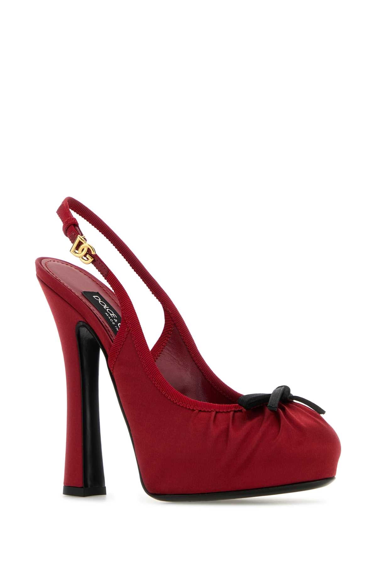 DOLCE & GABBANA Elegant Satin Pumps with 12 cm Heels for Women