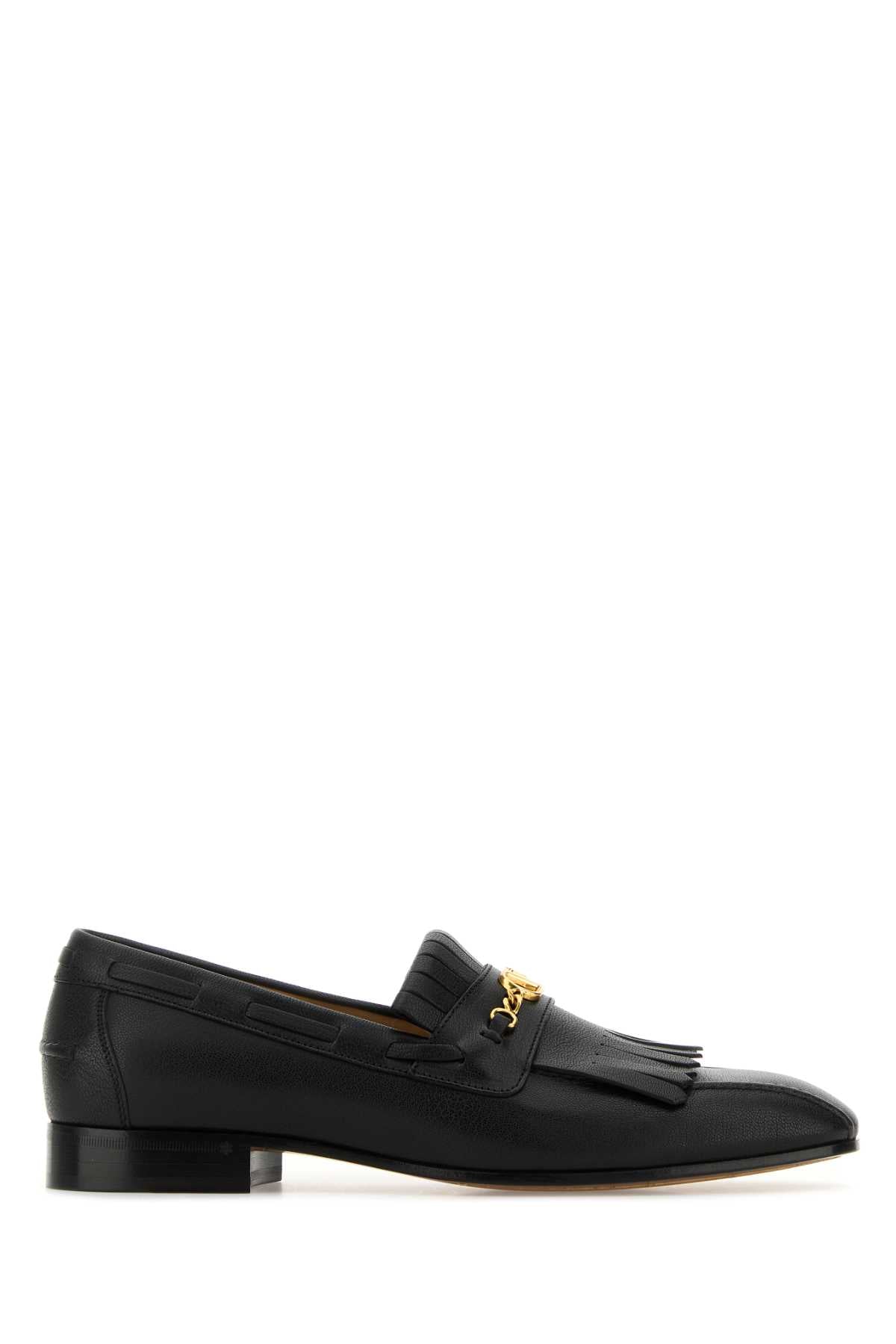VALENTINO GARAVANI Signature Leather VLogo Loafers for Men