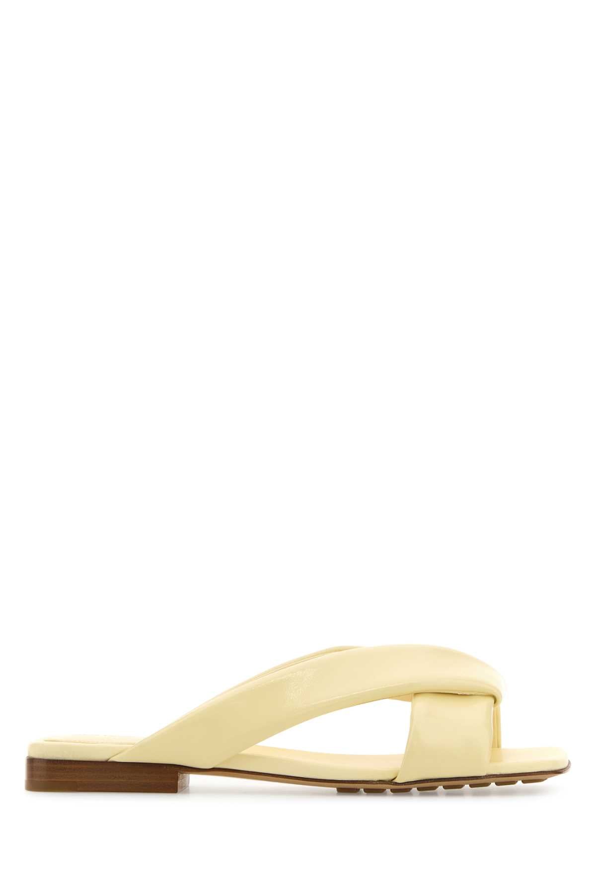 BOTTEGA VENETA Pastel Mini Leather Riva Slippers