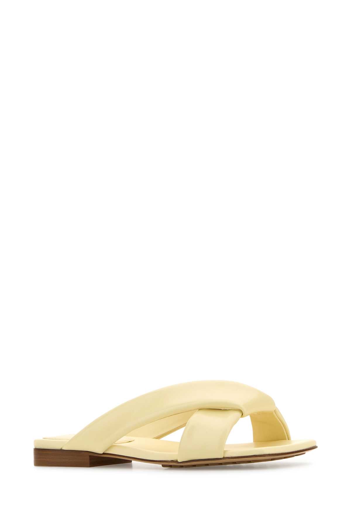 BOTTEGA VENETA Pastel Mini Leather Riva Slippers