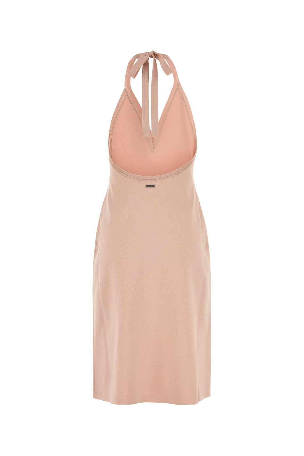 Ferragamo Elegant Stretch Viscose Blend Mini Dress for Women