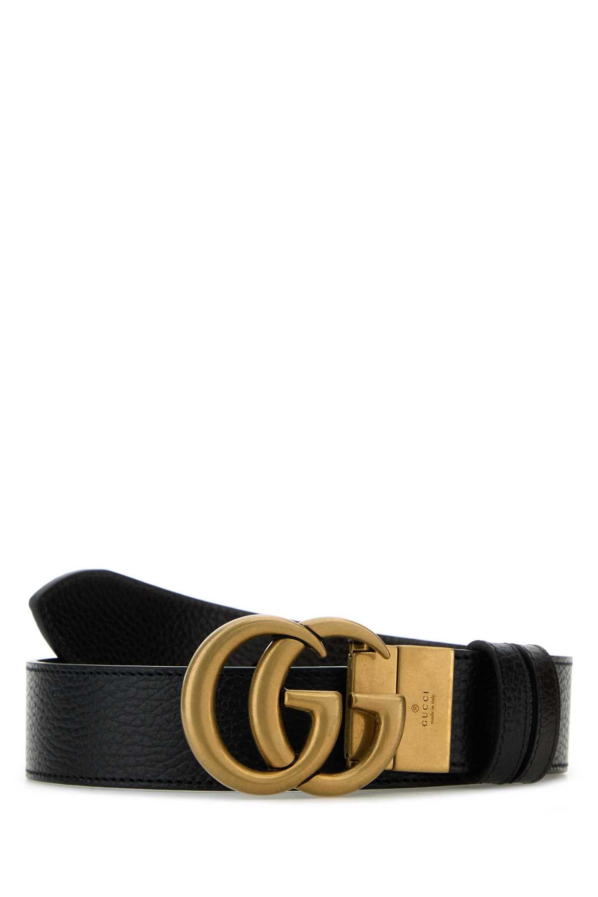 GUCCI Leather Reversible GG Belt - 3.5 cm Width