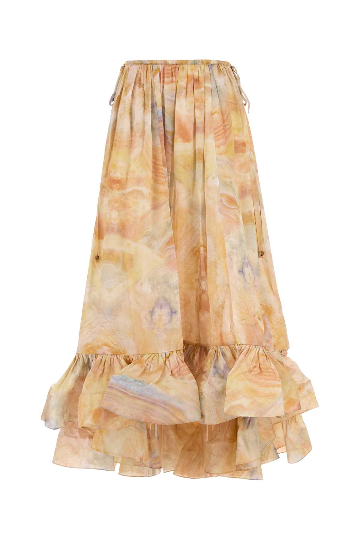 ZIMMERMANN Printed Silk Mini Skirt