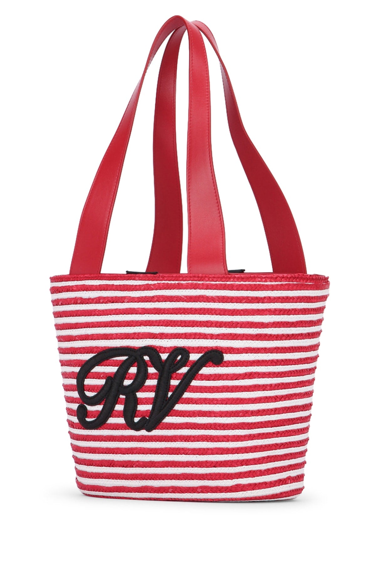 ROGER VIVIER Mini Straw Panier Handbag