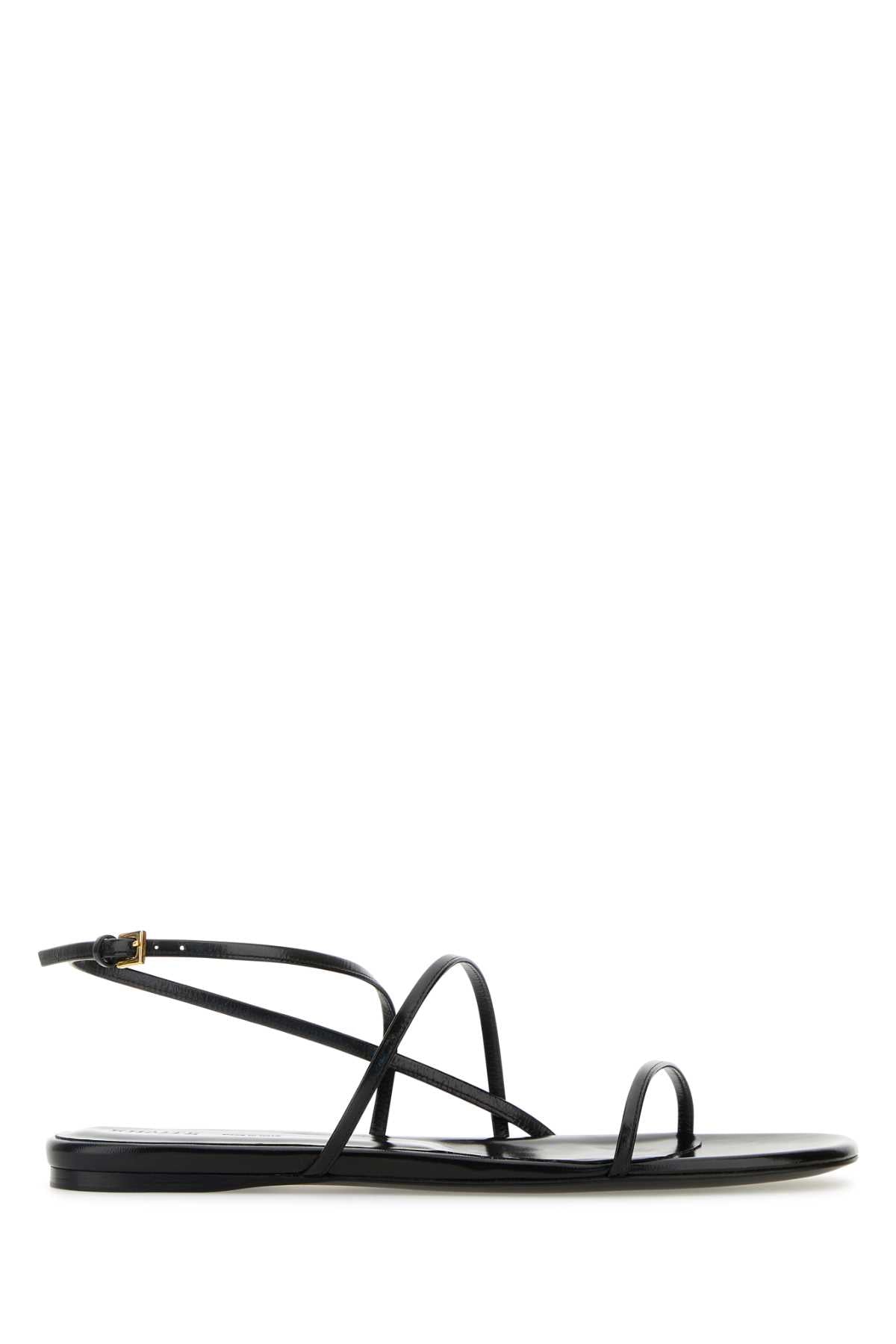 KHAITE Leather Loop Sandals