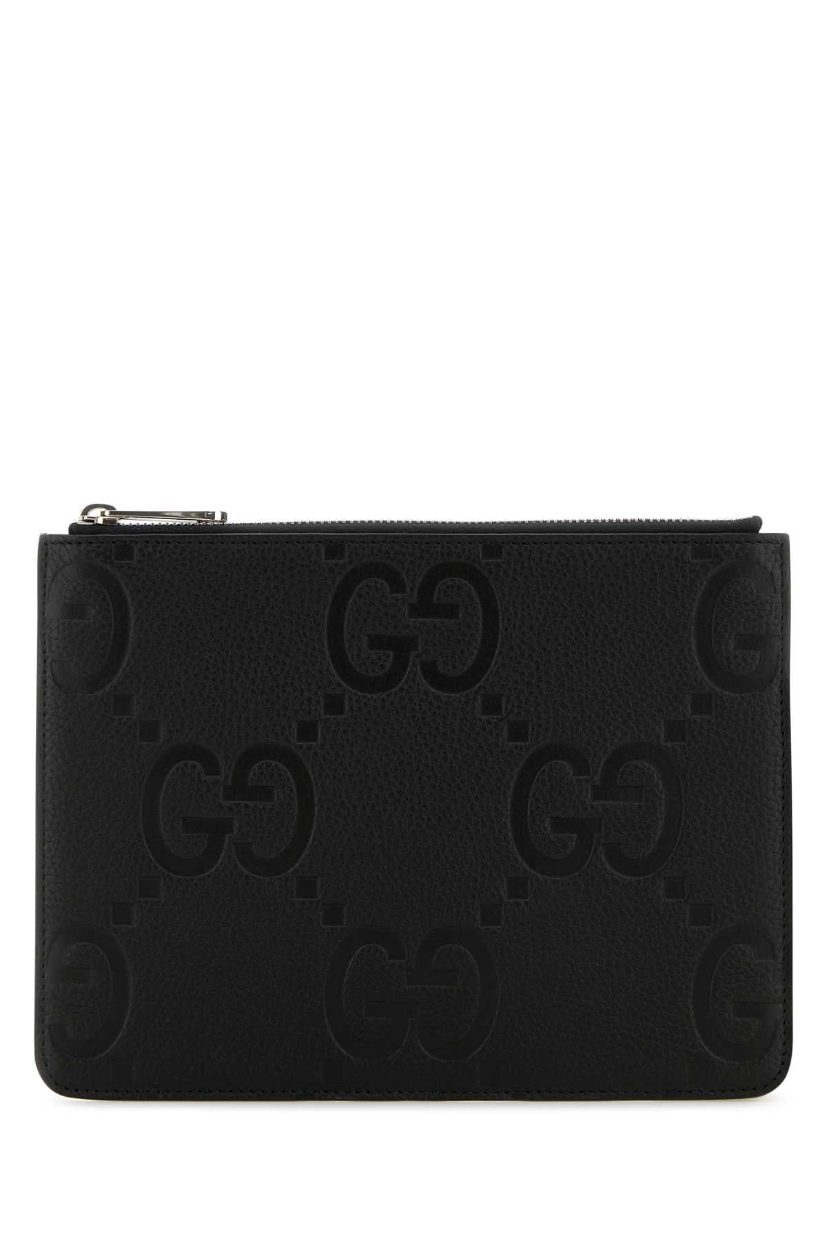 GUCCI Classic Leather Medium Clutch - 23.5 cm x 18 cm