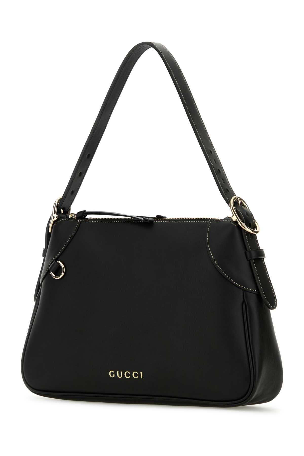 GUCCI Medium GG Emblem Shoulder Handbag - 31.5 cm
