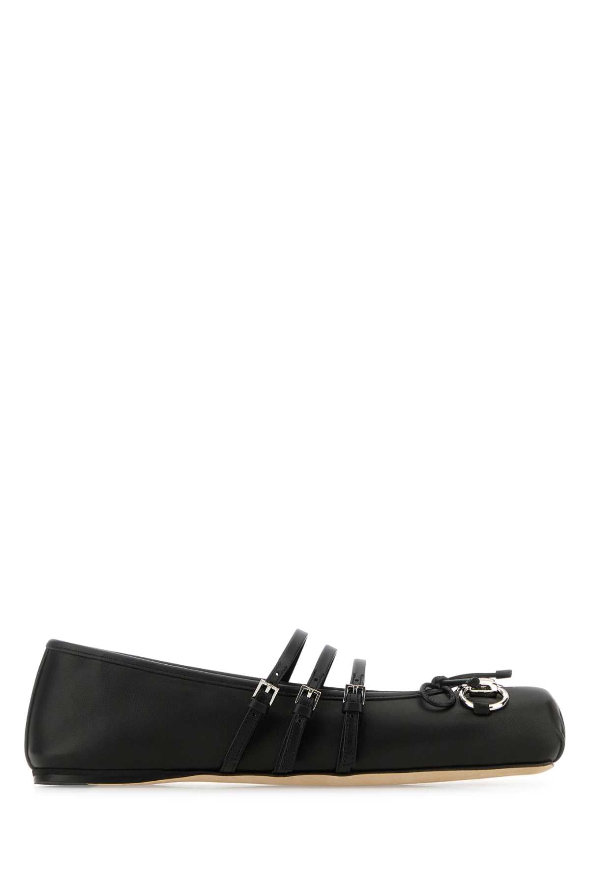 GUCCI Elegant Leather Ballerinas for Women