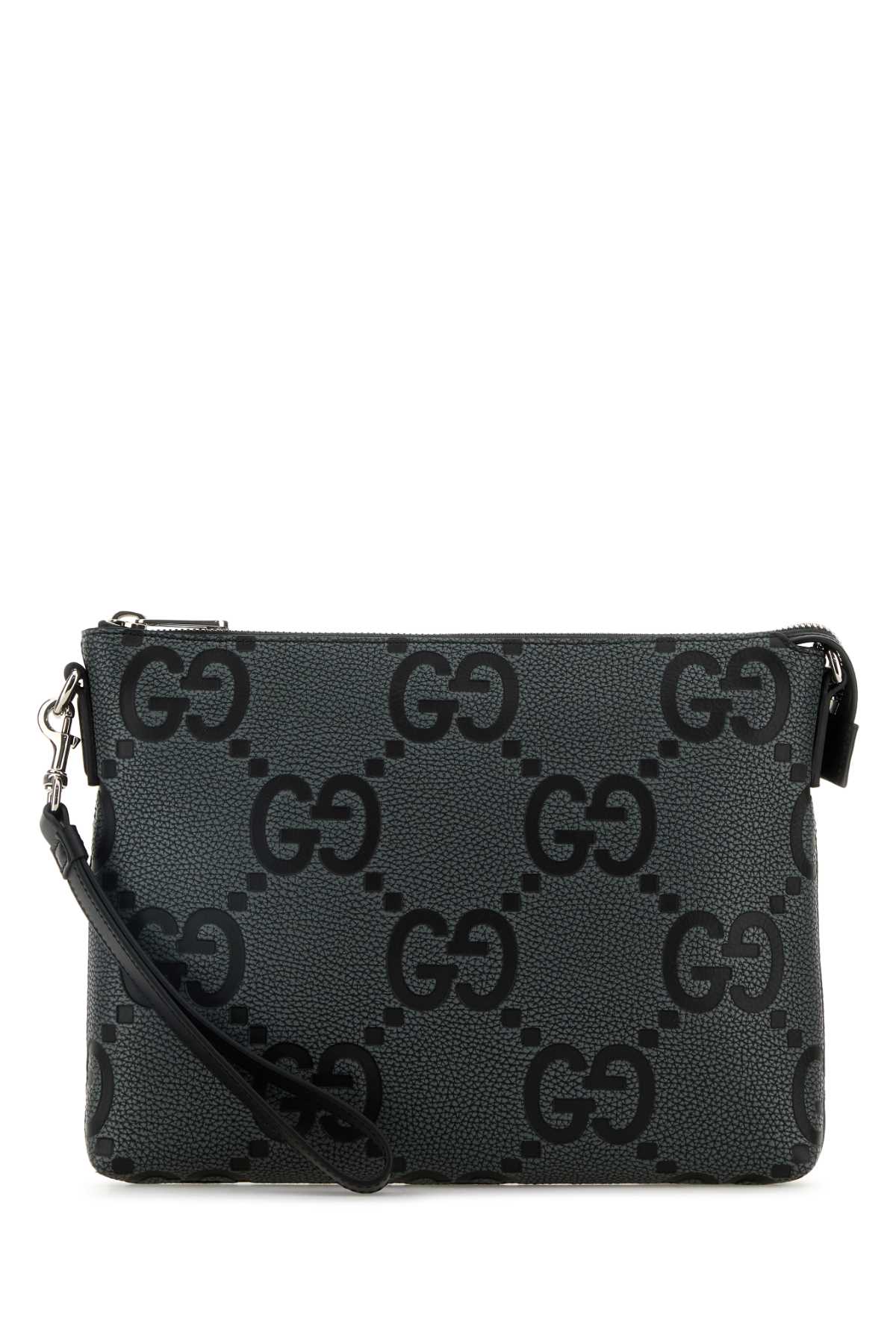GUCCI Jumbo GG Leather Clutch - 30 cm x 22 cm