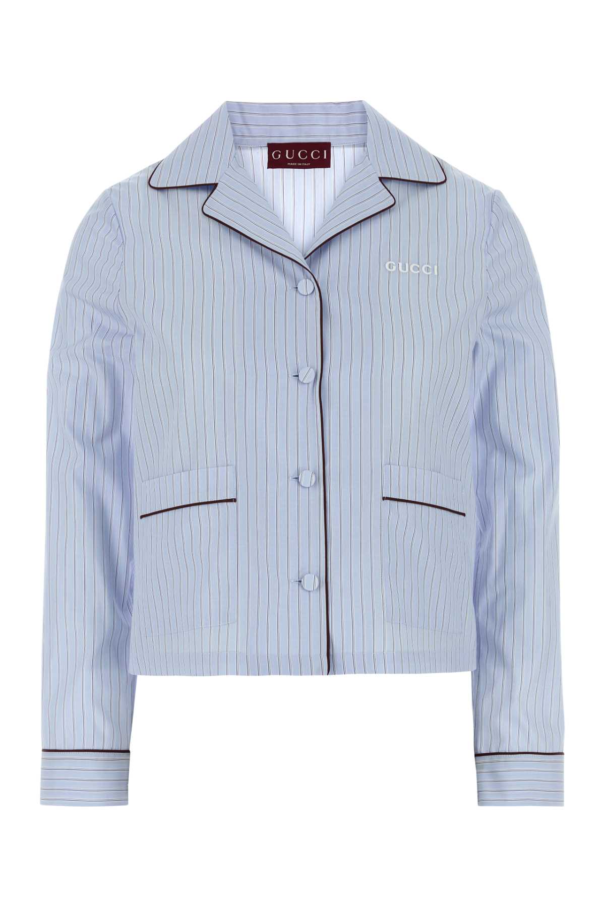 GUCCI Embroidered Poplin Shirt for Women