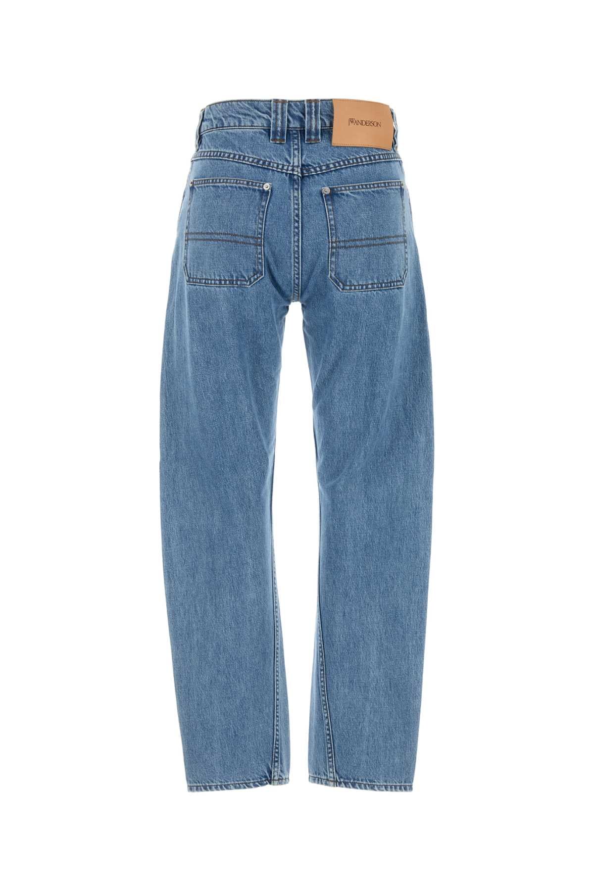 JW ANDERSON Light Blue Denim Jeans for Women - SS25 Collection
