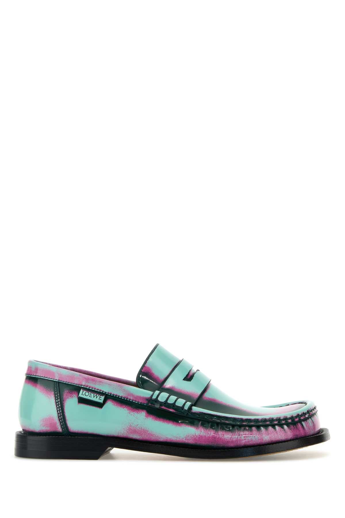 LOEWE Mini Leather Campo Loafers for Women