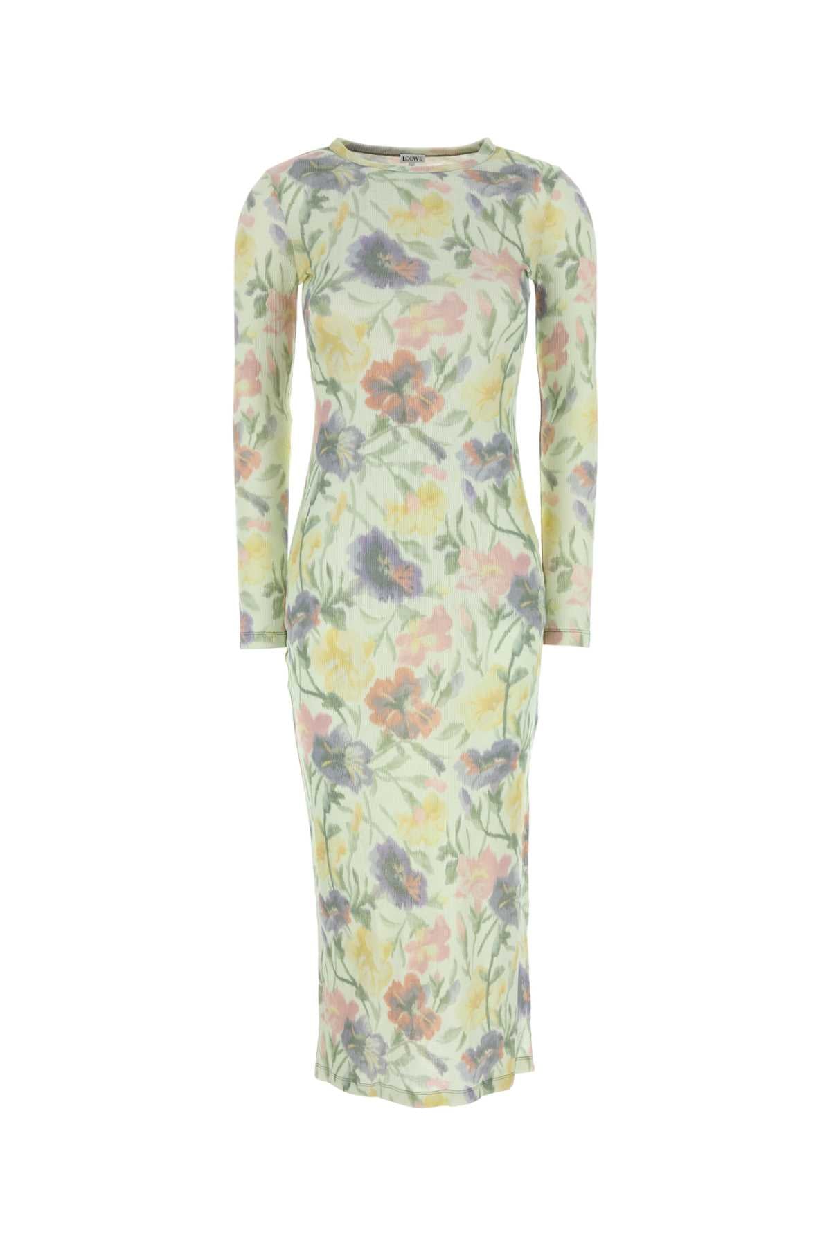 LOEWE Floral Silk Blend Mini Dress