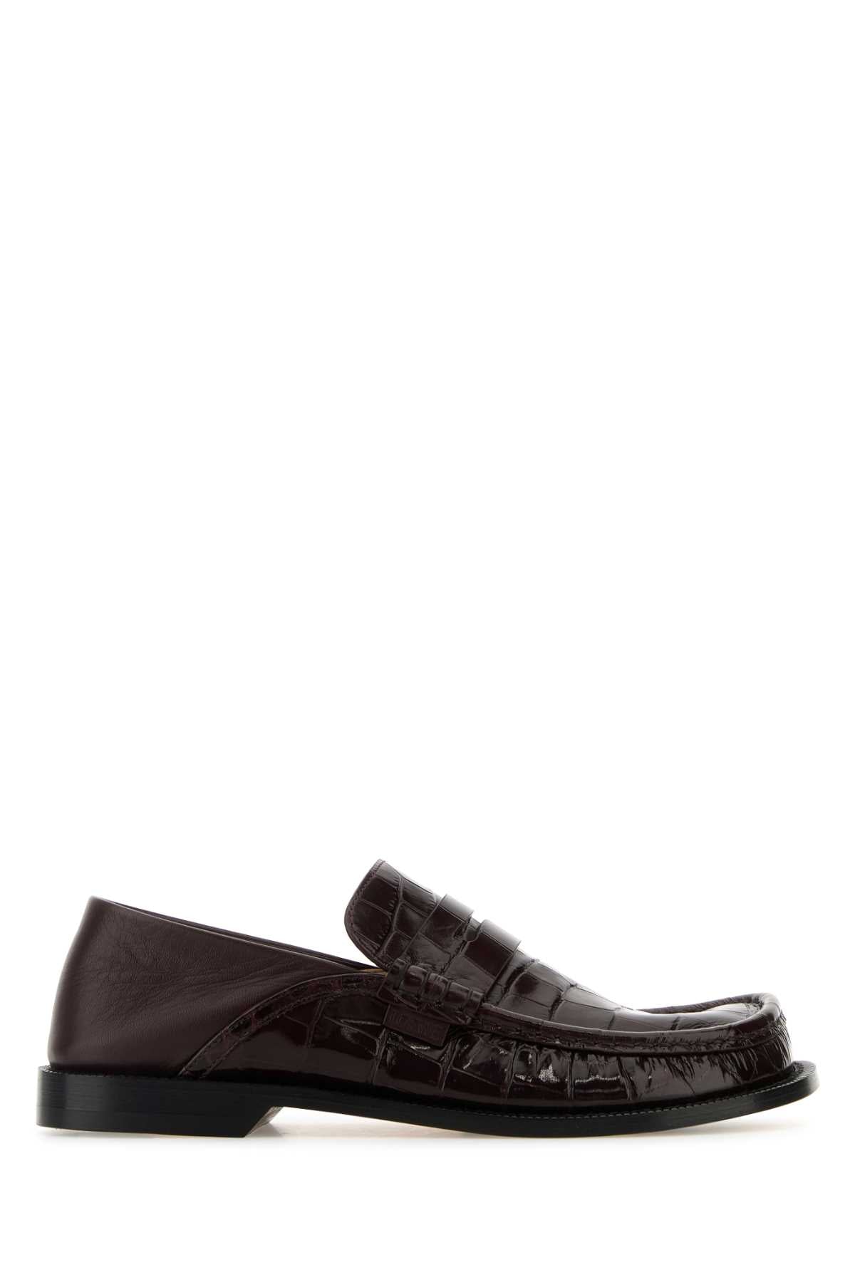 LOEWE Elegant Leather Campo Loafers for Women