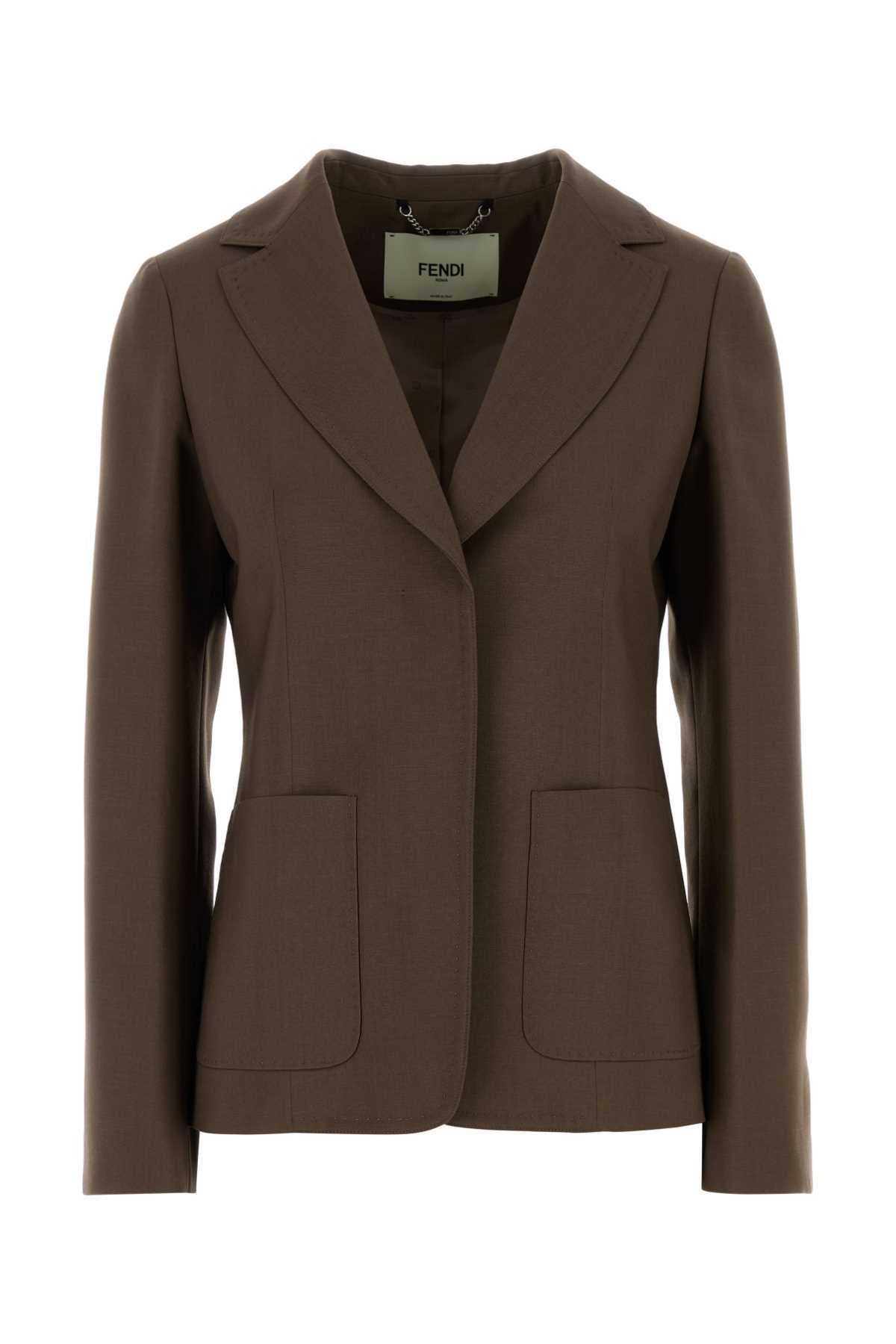 FENDI Wool Blend Blazer