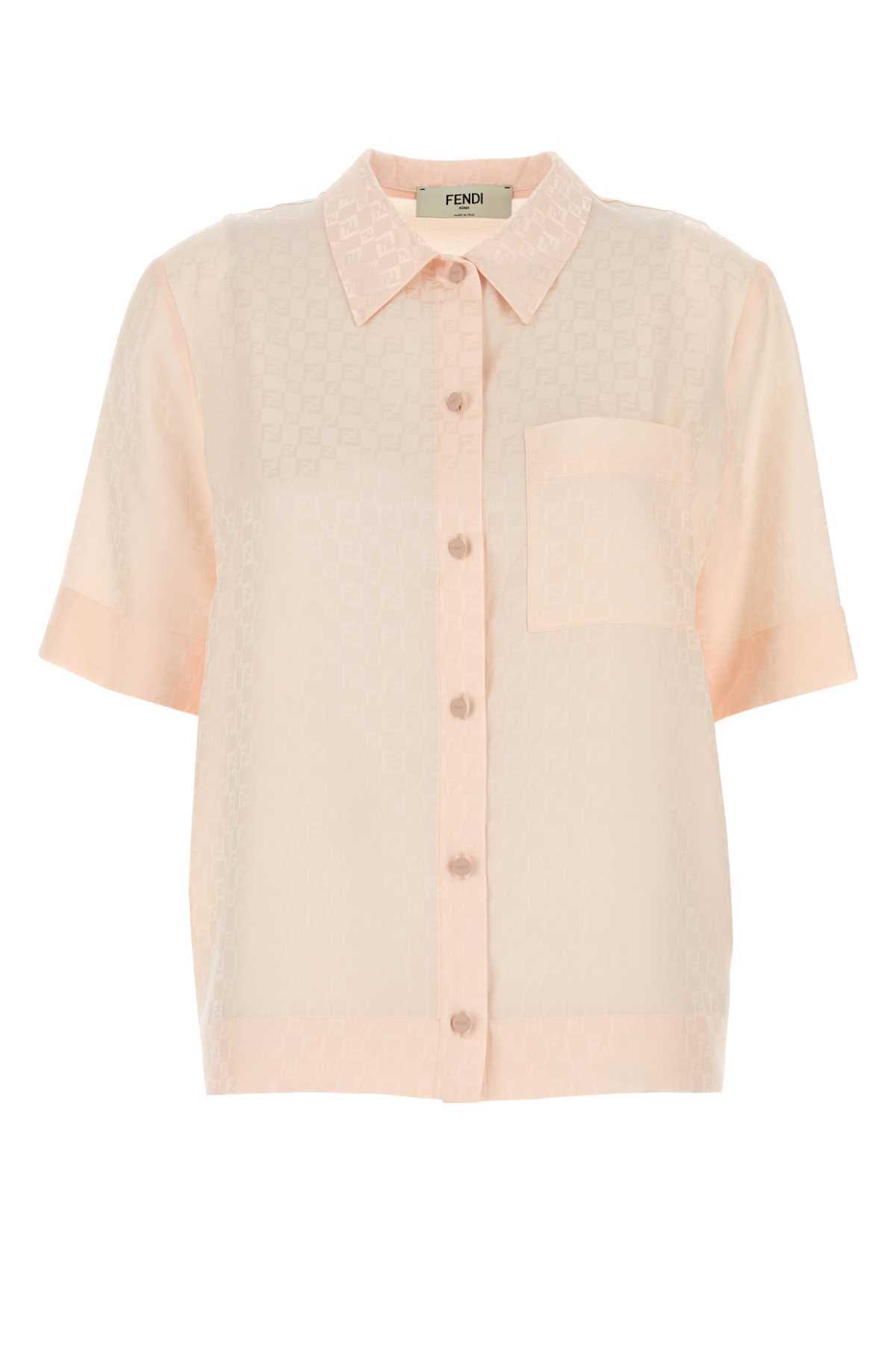 FENDI Embroidered Silk Mini Shirt for Women