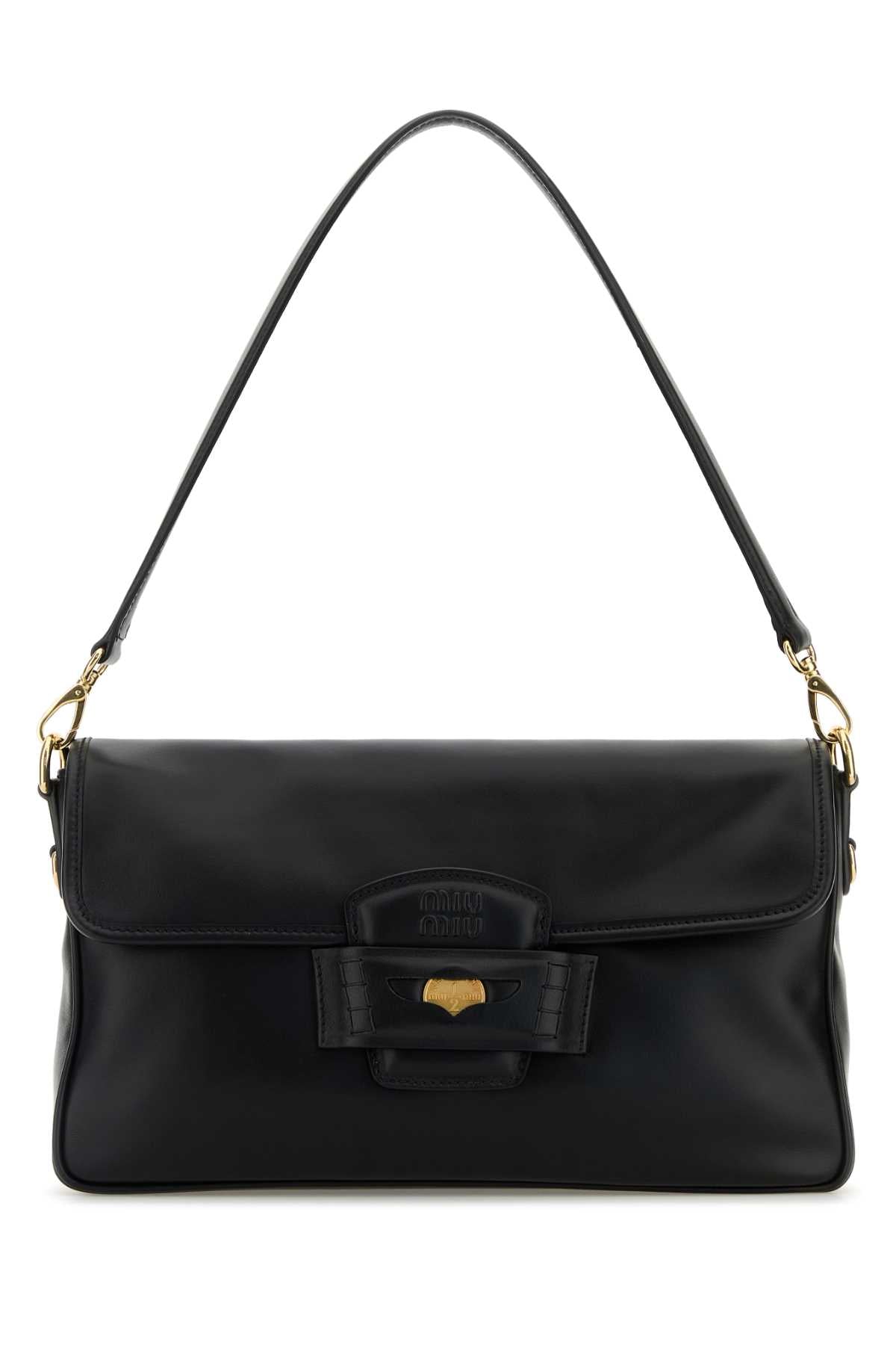 MIU MIU Mini Leather Penny Shoulder Handbag - 35 cm Width