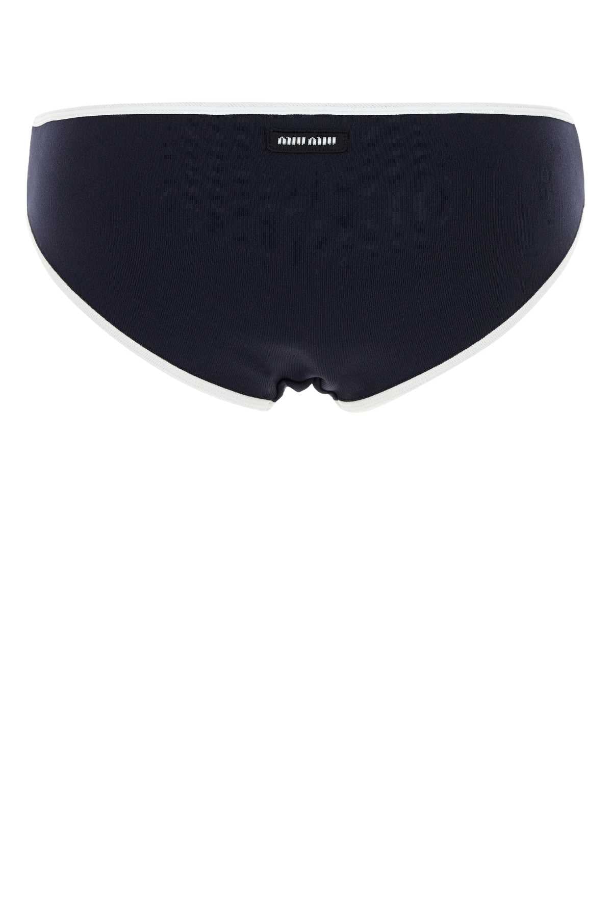 MIU MIU Stretch Nylon Mini Bikini Bottom