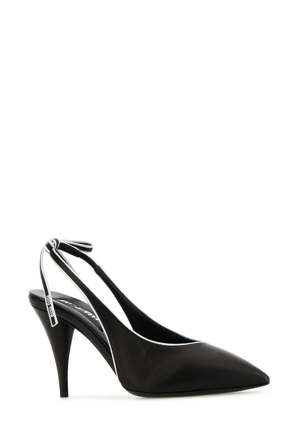 MIU MIU Chic Leather Pumps with 9 cm Heel Height
