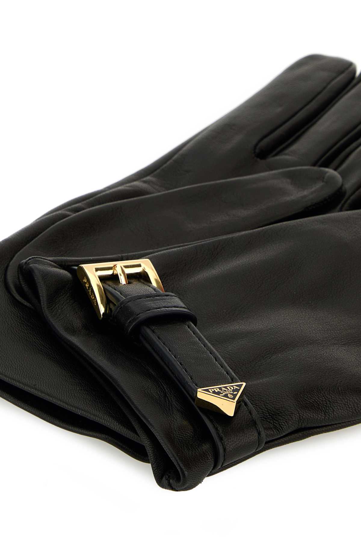 PRADA Luxury Nappa Leather Gloves for Women - Winter 2025