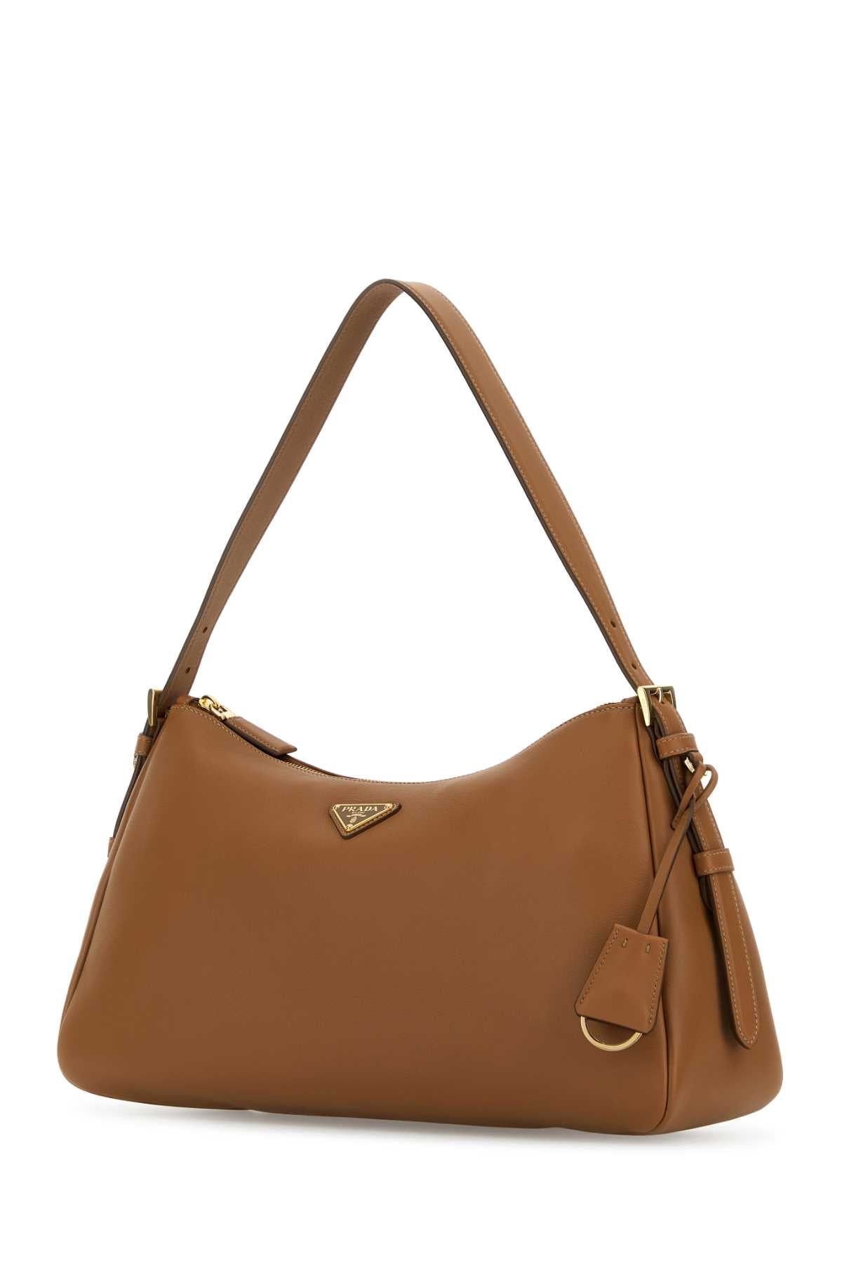 PRADA Classic Leather Shoulder Handbag - 39cm x 21cm x 10.5cm