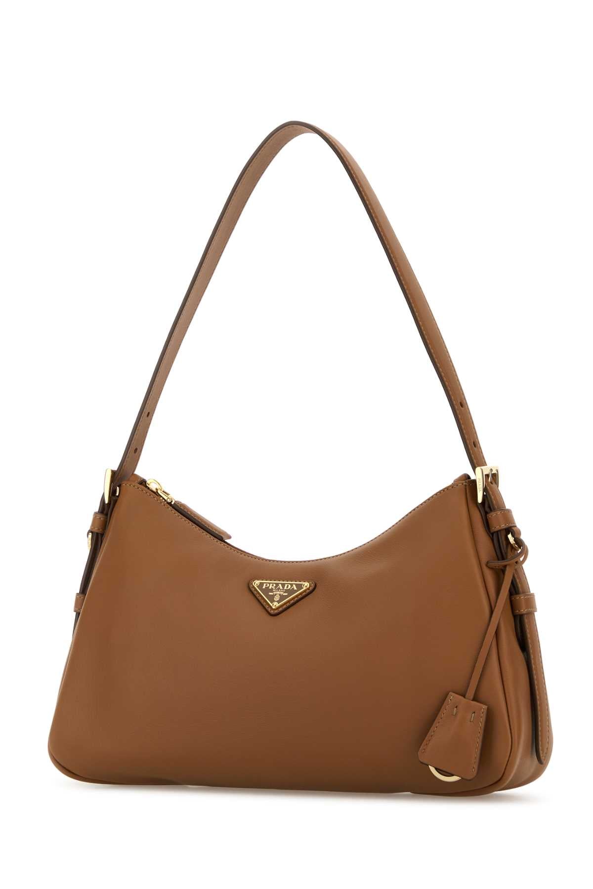 PRADA Medium Leather Aimee Shoulder Handbag - 31 cm