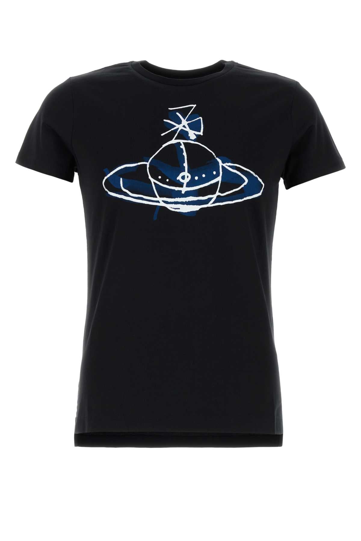 VIVIENNE WESTWOOD Classic Black Cotton T-Shirt for Men