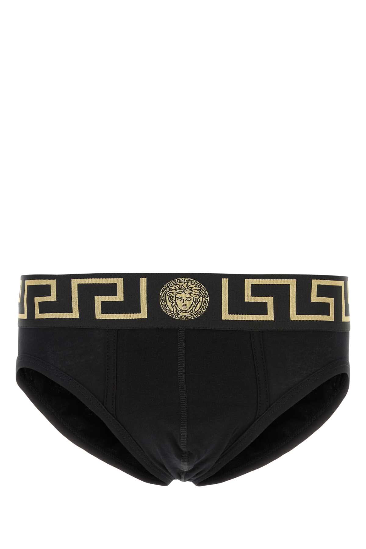 VERSACE Stretch Cotton Brief Set for Men