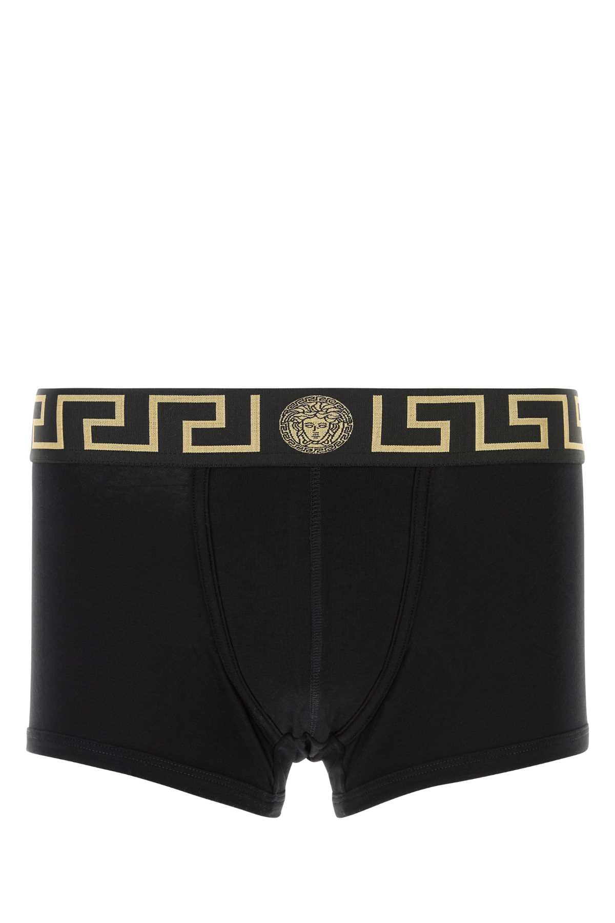 VERSACE Two-tone Stretch Cotton Boxer Set - Men's Size Option Available