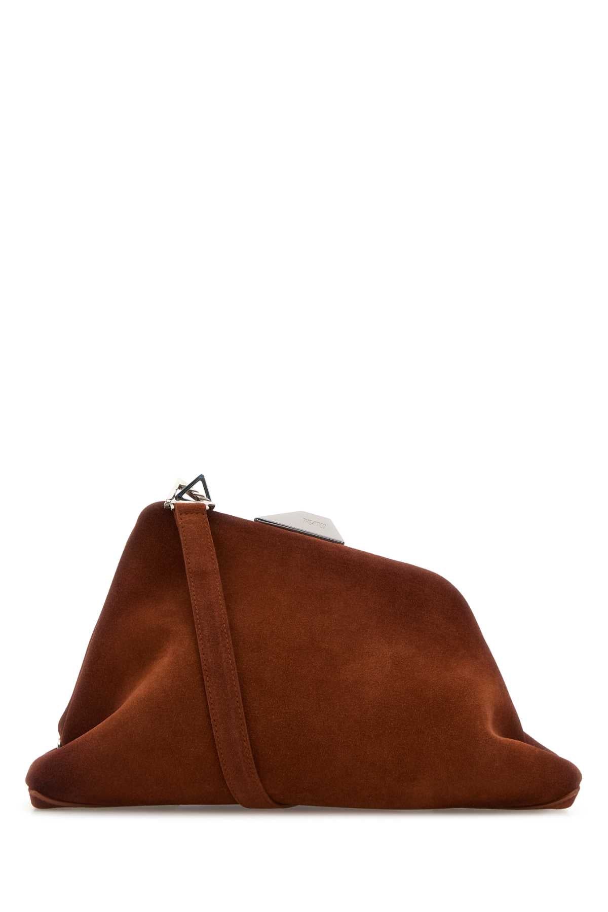 THE ATTICO Mini Suede Day Off Clutch - Effortless Elegance