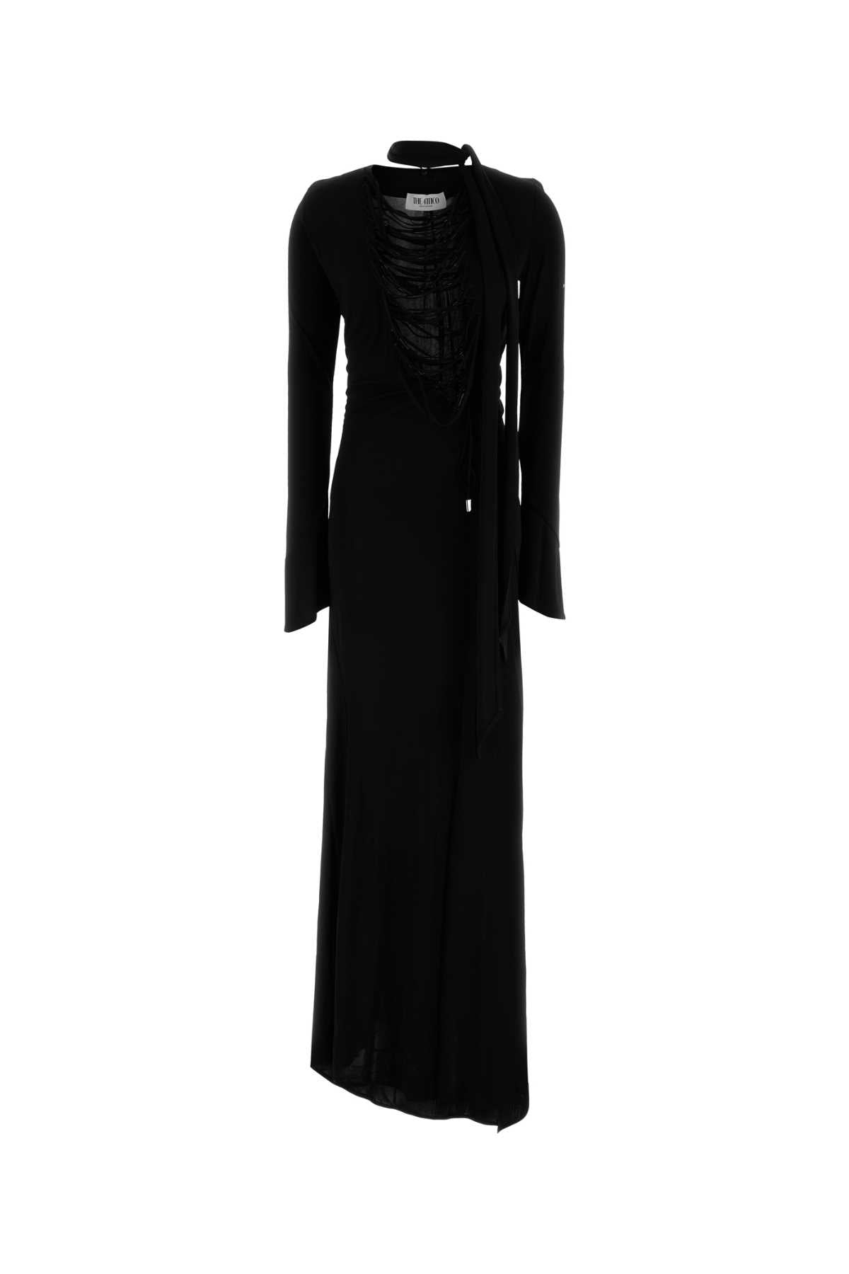 THE ATTICO Elegant Long Crepe Dress for Women - 2025 Collection