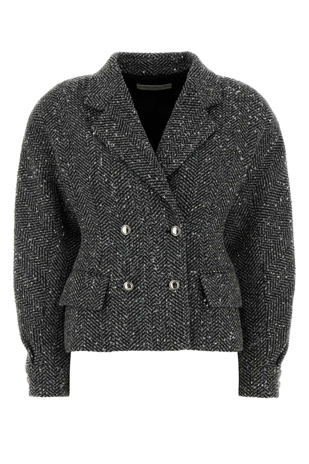 ALESSANDRA RICH Multicolor Tweed Blazer
