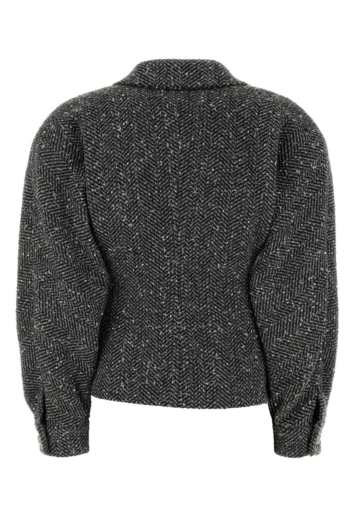 ALESSANDRA RICH Multicolor Tweed Blazer