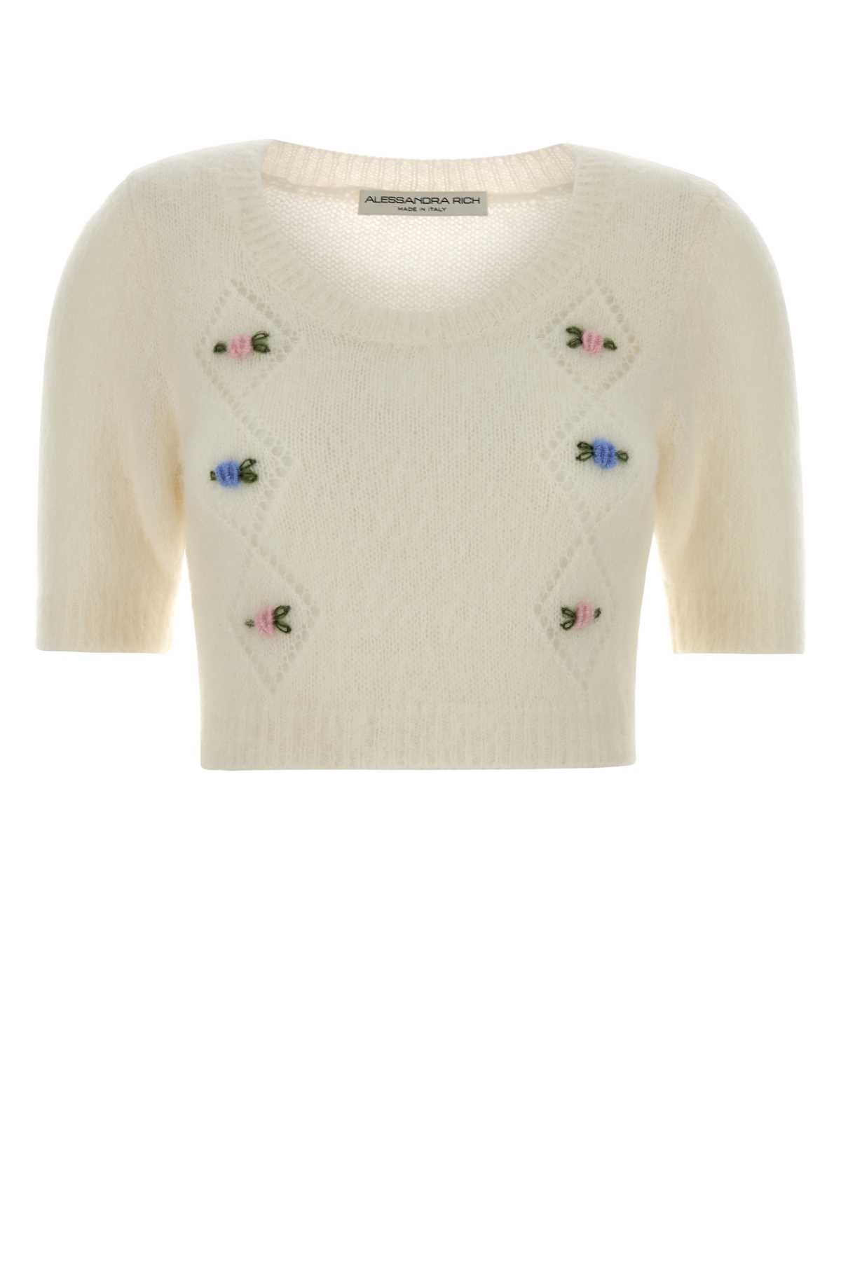 ALESSANDRA RICH Chic Mohair Blend Sweater for Women