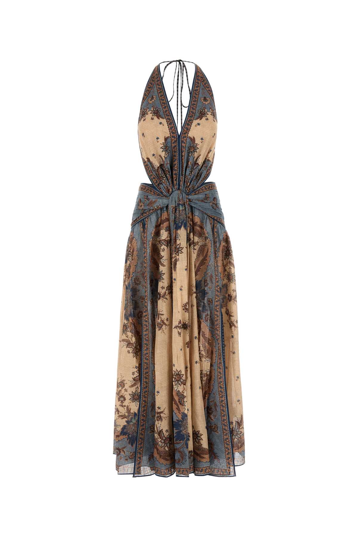 ZIMMERMANN Mini Printed Cotton Ascension Dress