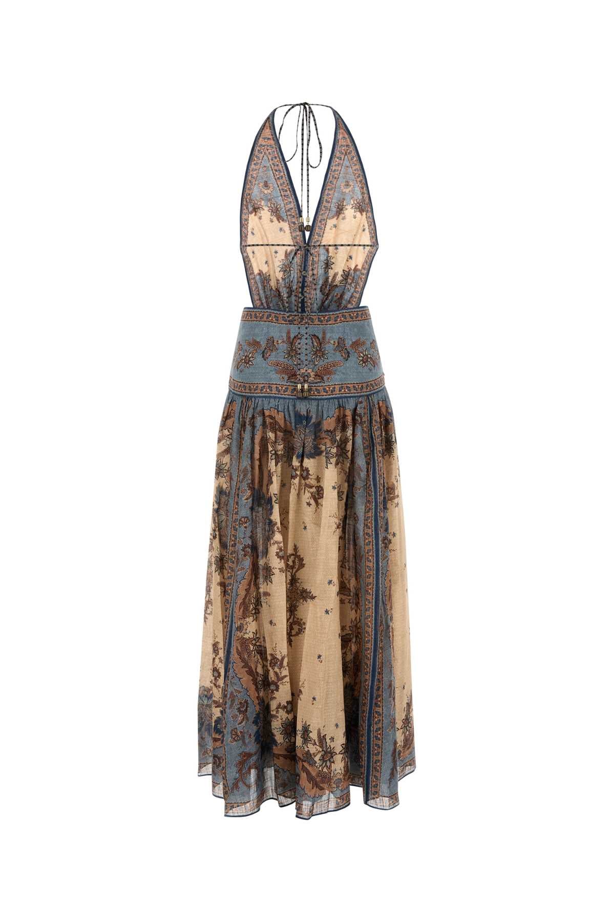 ZIMMERMANN Mini Printed Cotton Ascension Dress