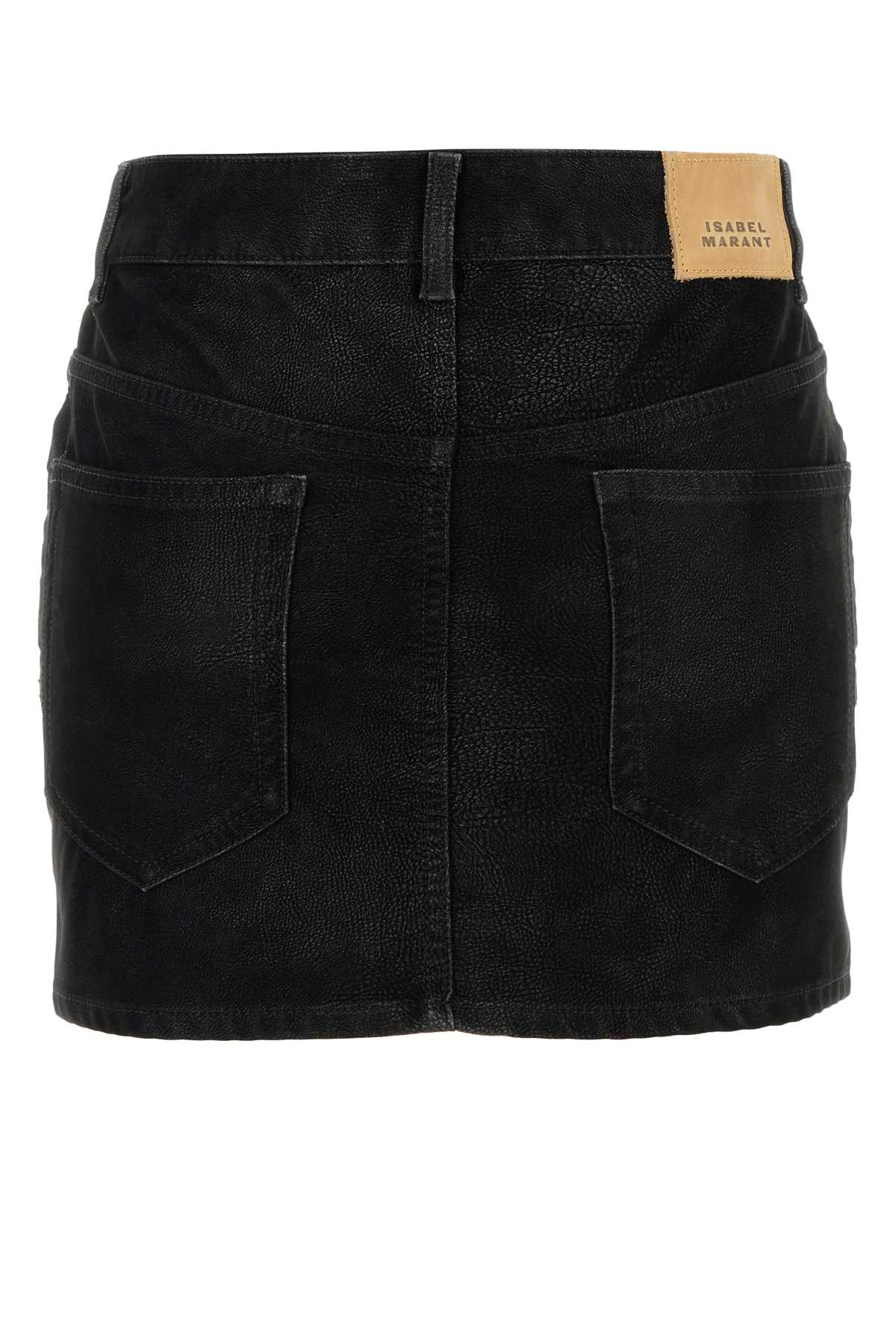 ISABEL MARANT ETOILE Chic Mini Skirt in Synthetic Leather