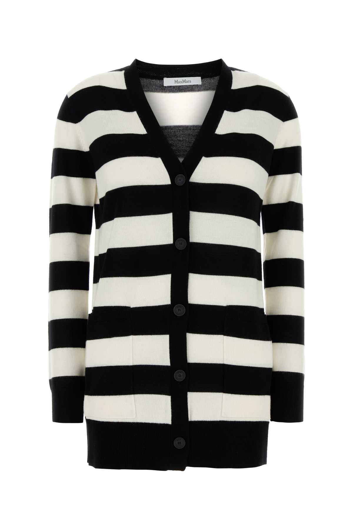 MAX MARA Embroidered Wool Cardigan