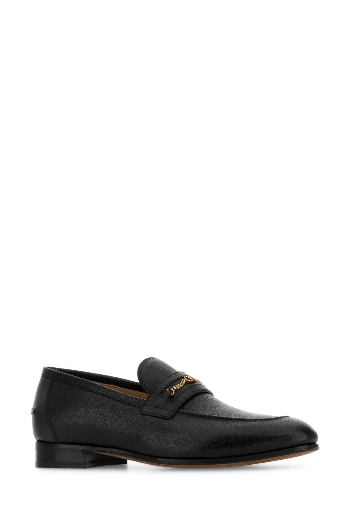 VALENTINO GARAVANI Luxury Leather VLogo Signature Loafers for Men