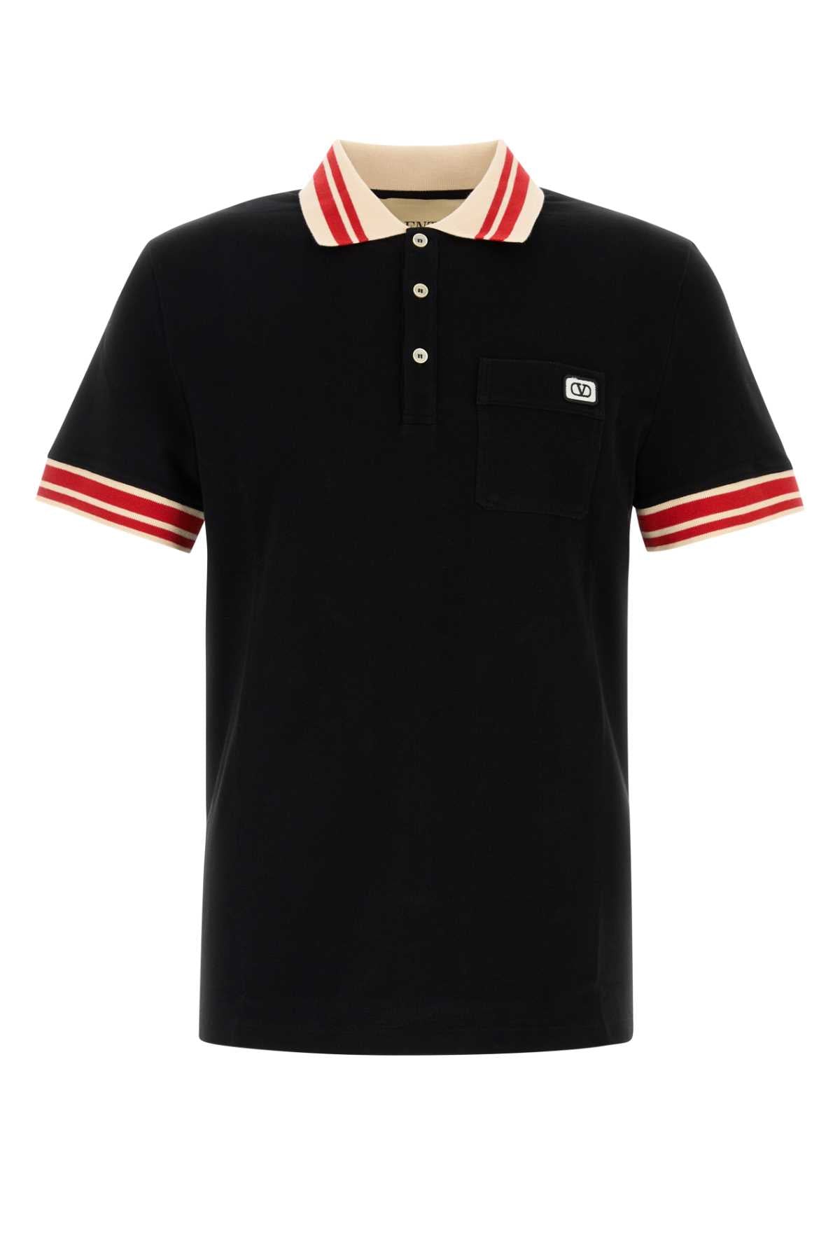 VALENTINO GARAVANI Classic Piquet Polo Shirt for Men