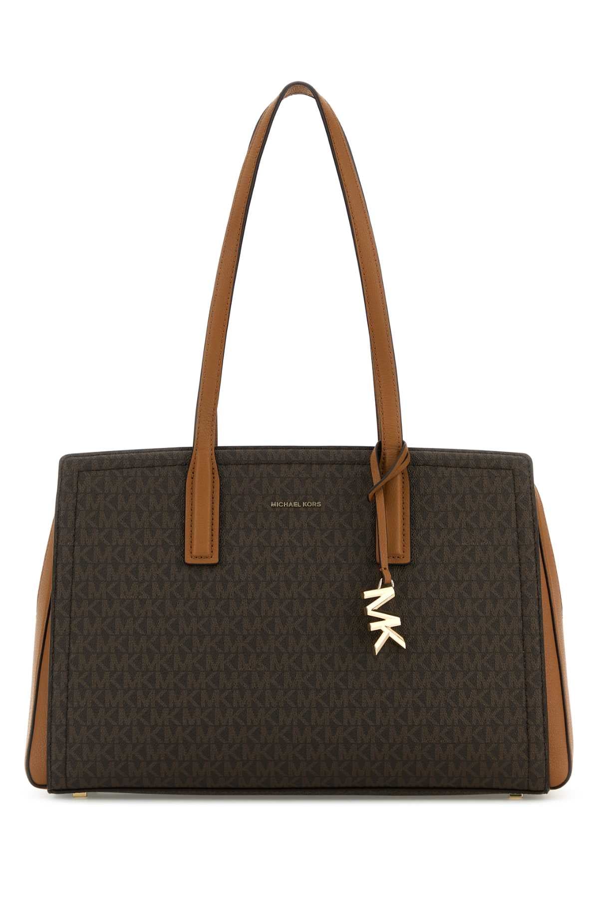 MICHAEL BY MICHAEL KORS Printed Canvas Medium Laila Shopping Handbag - 37 cm x 26 cm x 15 cm