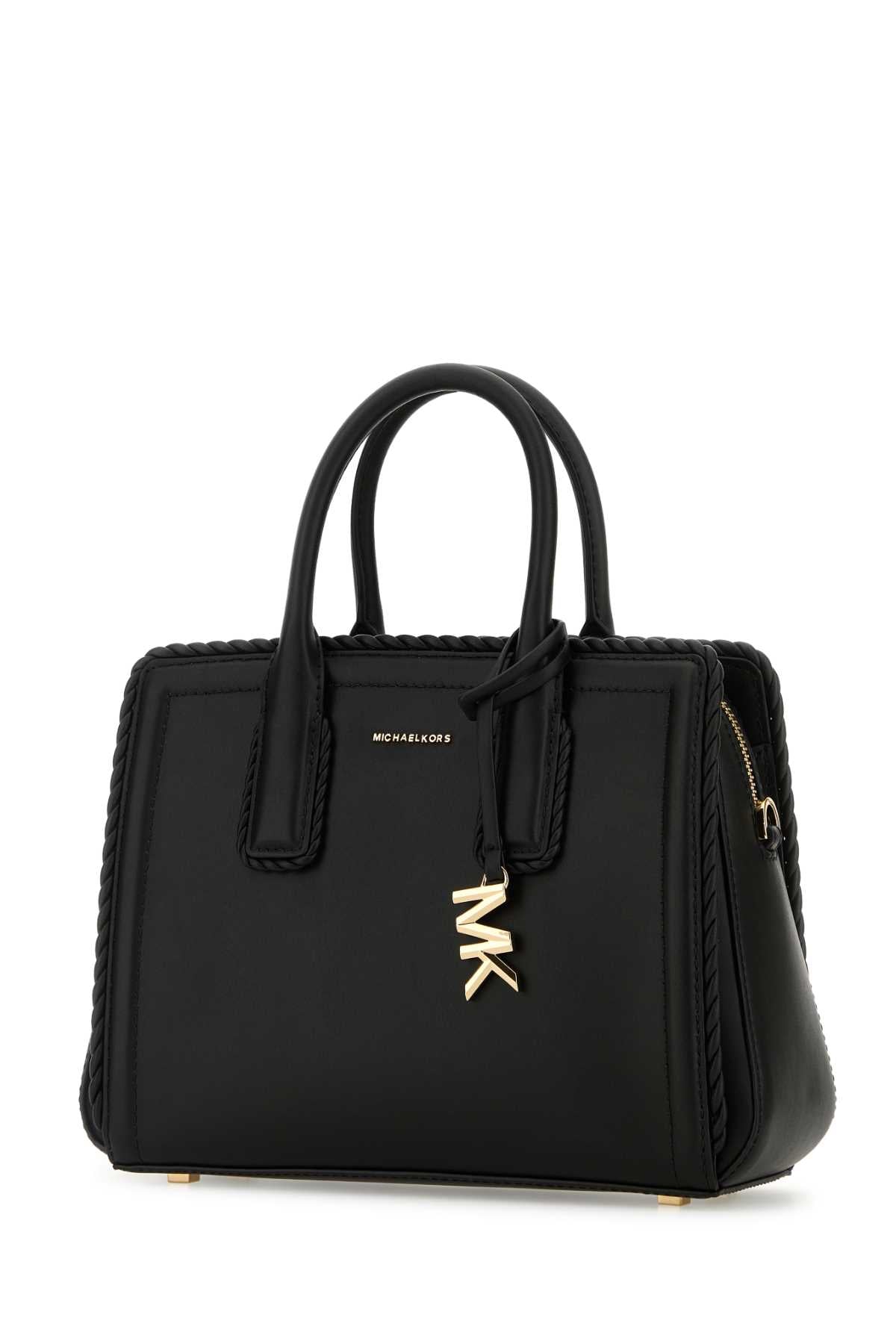 MICHAEL BY MICHAEL KORS Mini Black Leather Laila Handbag - FW25 Collection