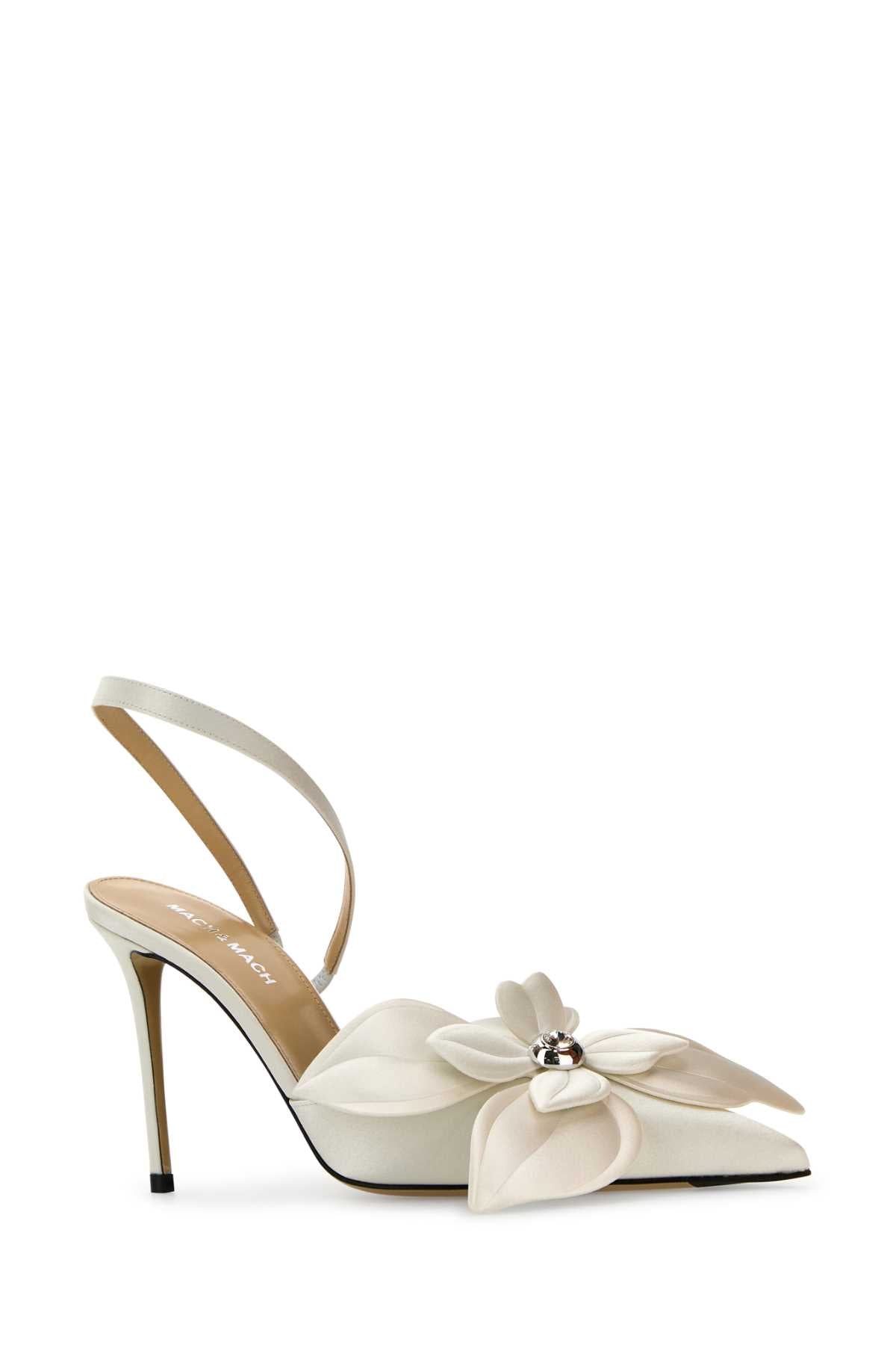 MACH&MACH Chic Satin Orchid Pumps with 9.5cm Heel Height