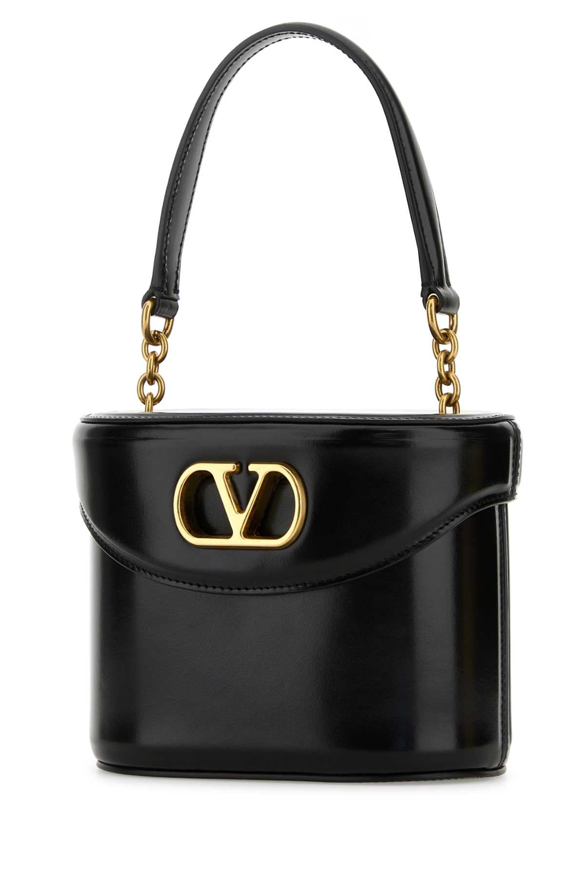 VALENTINO GARAVANI Mini Leather VLogo Signature Bucket Handbag