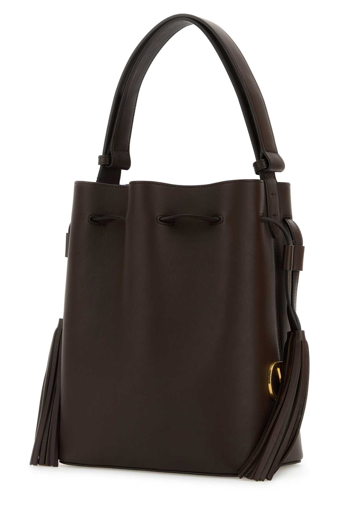 VALENTINO GARAVANI Leather VLogo Signature Bucket Handbag - 23cm x 27cm